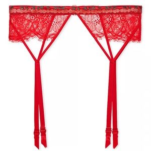 Victoria’s Secret Very Sexy Shine Strap Lace Garter Belt
